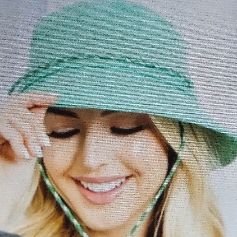 A Girl Thing Green Bucket Hat - Picture 3 of 4